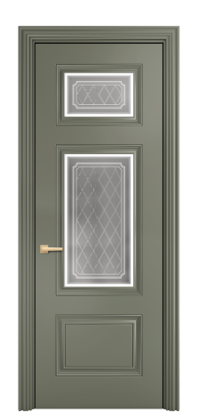 Дверь межкомнатная Турин 3 Цвет Зеленый Покрытие ЭМАЛИ Эмаль Наличник  ML 85 Цена 71365