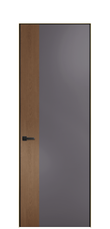Дверь межкомнатная Дуэт 19 Цвет Фиолетовый Покрытие ЭМАЛИ Эмаль Наличник Скрытый короб золото Цена 56877