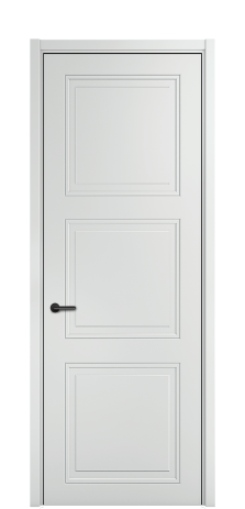 Дверь межкомнатная Страйп 3 Цвет Облачный Покрытие ЭМАЛИ Эмаль Наличник  L 50 Цена 46303