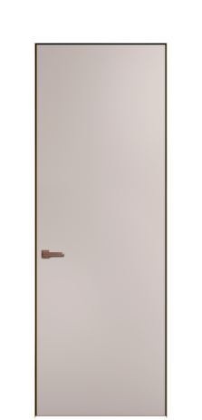 Дверь межкомнатная Секрет 59-00 Цвет Пудра Покрытие ЭМАЛИ Эмаль Наличник  Скрытый короб золото Цена 42635